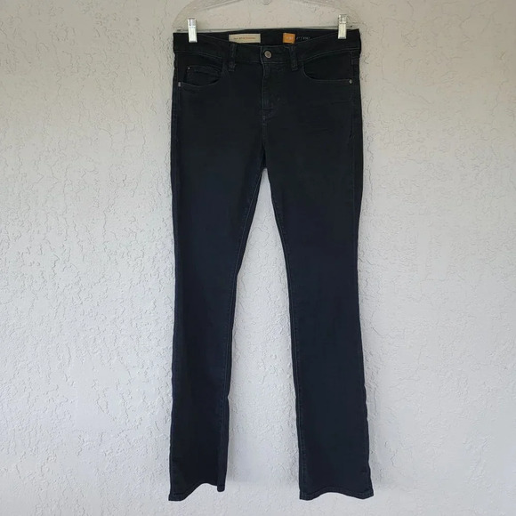 Pilcro Anthropologie Dark Wash Jeans Straight Leg Navy Blue Woman 30 - Picture 1 of 12
